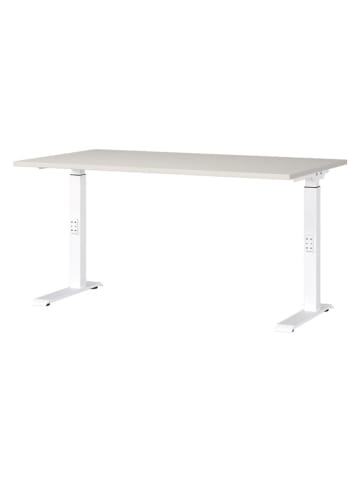 Germania Bureau "Mailand" grijs/wit - (B)140 x (H)91 x (D)80 cm