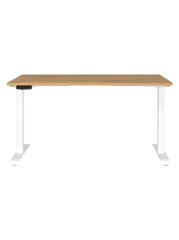 Germania Elektrisch bureau "Mail." lichtbruin/wit - (B)140 x (H)120 x (D)80 cm