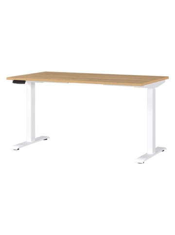 Germania Elektrisch bureau "Mail." lichtbruin/wit - (B)140 x (H)120 x (D)80 cm