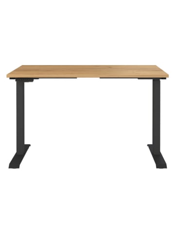 Germania Elektrisch bureau lichtbruin/zwart - (B)120 x (H)120 x (D)80 cm