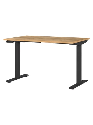 Germania Elektrisch bureau lichtbruin/zwart - (B)120 x (H)120 x (D)80 cm