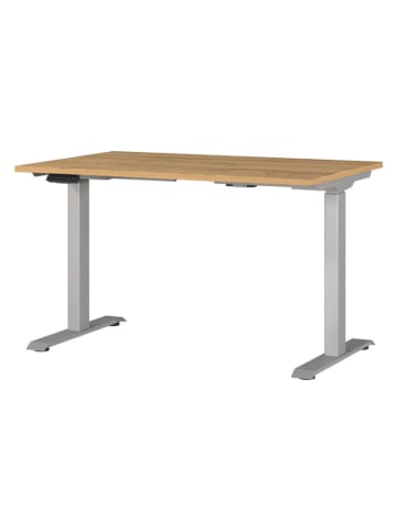 Germania Elektrisch bureau "Mail." lichtbruin/zilverkleurig - (B)120 x (H)120 x (D)80 cm