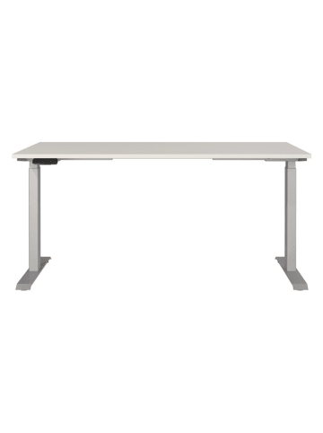 Germania Elektrisch bureau "Mailand" grijs/zilverkleurig - (B)160 x (H)120 x (D)80 cm