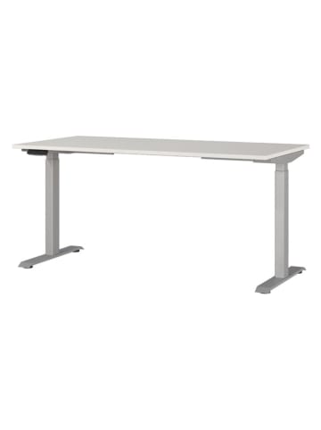 Germania Elektrisch bureau "Mailand" grijs/zilverkleurig - (B)160 x (H)120 x (D)80 cm