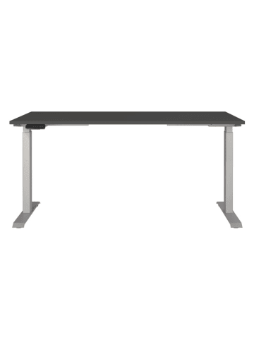 Germania Elektrisch bureau donkergrijs/zilverkleurig - (B)160 x (H)120 x (D)80 cm