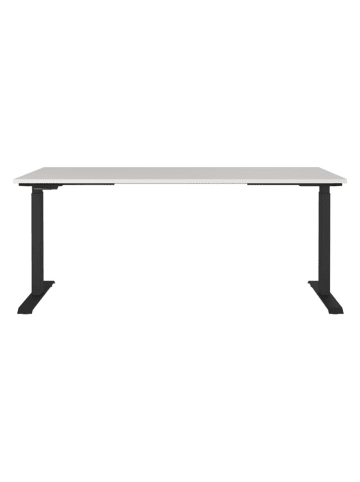 Germania Elektr. Schreibtisch ''Mailand'' in Grau/ Schwarz - (B)180 x (H)120 x (T)80 cm