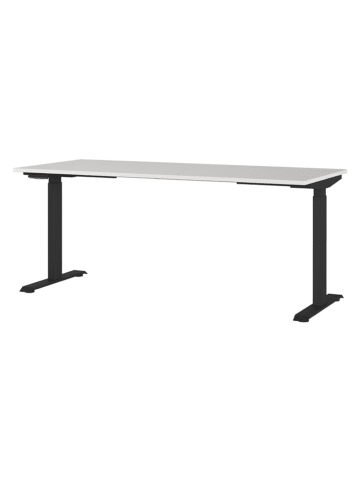Germania Elektr. Schreibtisch ''Mailand'' in Grau/ Schwarz - (B)180 x (H)120 x (T)80 cm