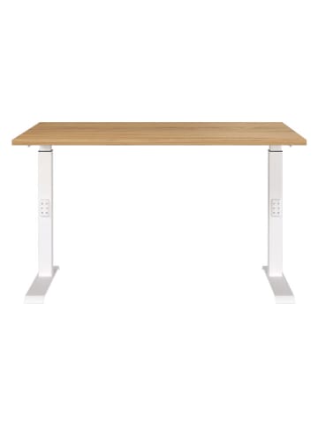 Germania Schreibtisch ''Mailand'' in Hellbraun/ Weiß - (B)120 x (H)91 x (T)80 cm