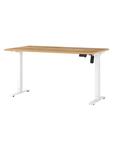 Germania Elektrisch bureau "Profi" lichtbruin/wit - (B)140 x (H)120 x (D)80 cm