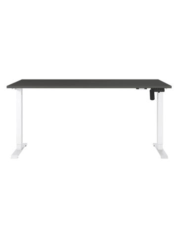Germania Elektrisch bureau "Profi" donkergrijs/wit - (B)160 x (H)120 x (D)80 cm