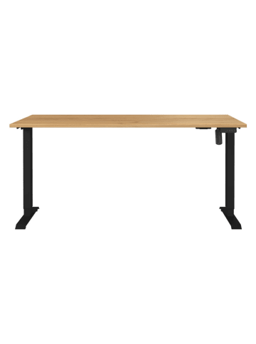 Germania Elektrisch bureau "Pro." zwart/lichtbruin - (B)160 x (H)120 x (D)80 cm