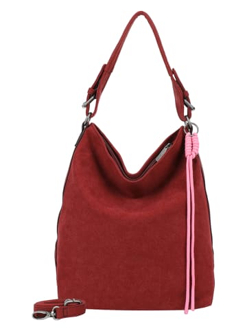 Fritzi aus Preußen Schultertasche "Jacky" in Dunkelrot - (B)34 x (H)32 x (T)15 cm