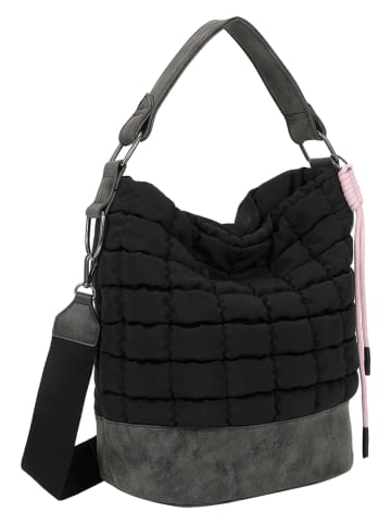 Fritzi aus Preußen Schultertasche "Olga" in Schwarz/ Anthrazit - (B)27 x (H)37 x (T)17 cm