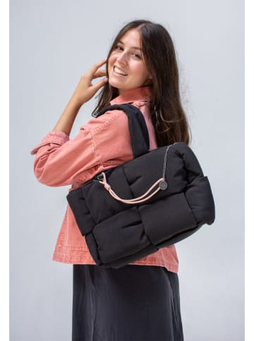 Fritzi aus Preußen Skórzany shopper bag "Limited Puffed" w kolorze czarnym - 41 x 27 x 17 cm