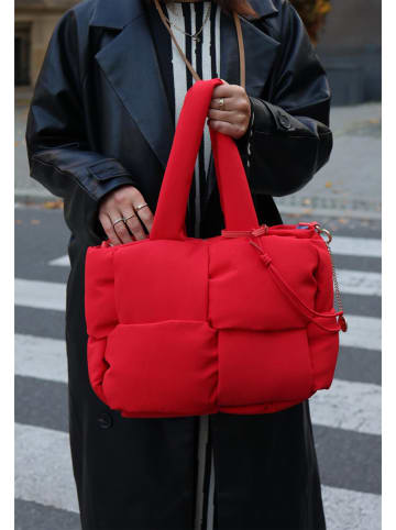 Fritzi aus Preußen Shopper bag "Limited Puffed" w kolorze czerwonym - 41 x 27 x 17 cm