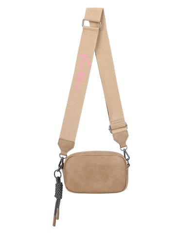 Fritzi aus Preußen Umhängetasche in Taupe - (B)22 x (H)14,5 x (T)7 cm