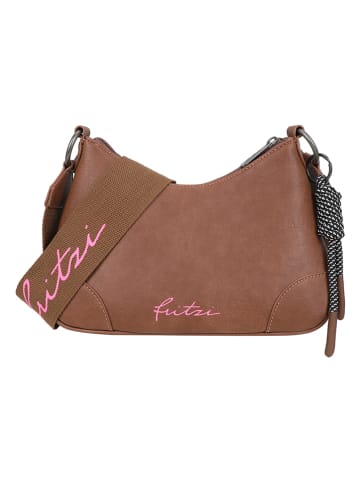 Fritzi aus Preußen Skórzana torebka w kolorze brązowym - 25 x 20 x 10 cm