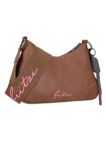 Fritzi aus Preußen Skórzana torebka w kolorze brązowym - 25 x 20 x 10 cm