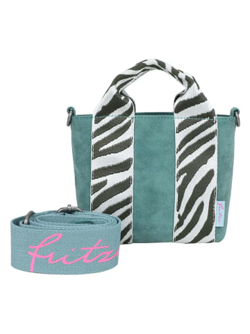 Fritzi aus Preußen Henkeltasche in Türkis - (B)20 x (H)15,5 x (T)7 cm