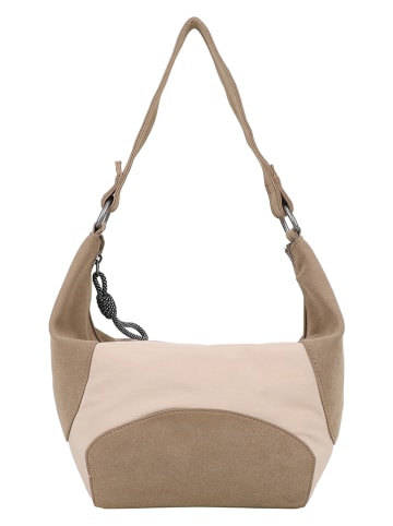 Fritzi aus Preußen Schultertasche "Gimmy Sky" in Beige/ Hellbraun - (B)32 x (H)24 x (T)6 cm