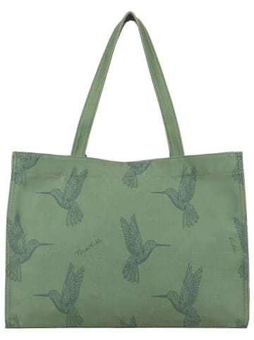Fritzi aus Preußen Shopper "Kahlo" in Grün - (B)27 x (H)14 x (T)8 cm