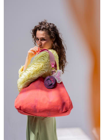 Fritzi aus Preußen Shopper "Frida Kahlo" in Koralle/ Rosa - (B)42 x (H)29 x (T)15 cm