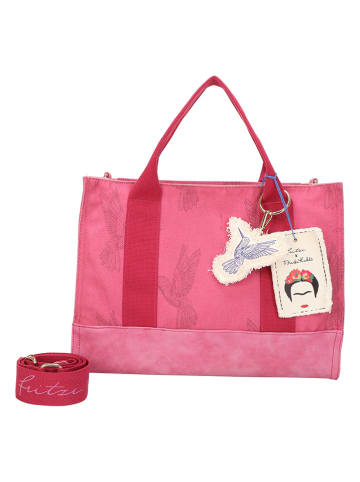 Fritzi aus Preußen Torebka "Frida Kahlo" w kolorze różowym - 40 x 29,5 x 14 cm