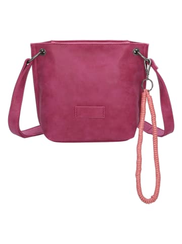 Fritzi aus Preußen Skórzana torebka w kolorze różowym - 22,5 x 20,5 x 5,5 cm