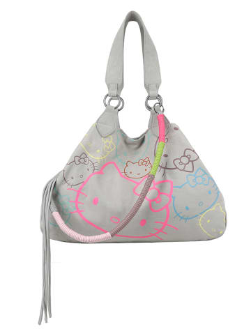 Fritzi aus Preußen Shopper "Hello Kitty" in Hellgrau - (B)45 x (H)34 x (T)16 cm
