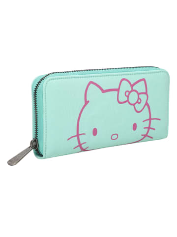 Fritzi aus Preußen Geldbörse "Hello Kitty" in Türkis - (B)19,5 x (H)9,5 x (T)2,5 cm