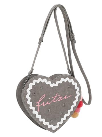 Fritzi aus Preußen Umhängetasche in Dunkelgrau - (B)22,5 x (H)20,5 x (T)5,5 cm