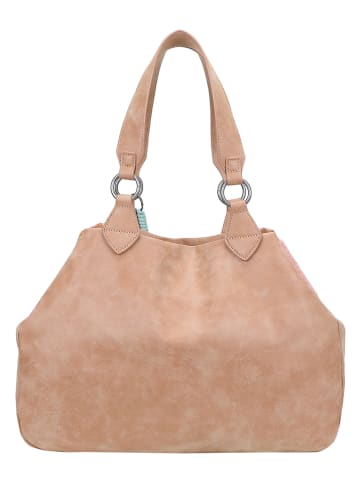 Fritzi aus Preußen Shopper bag "Izzy" w kolorze beżowo-jasnobrązowym - 42 x 29 x 15 cm