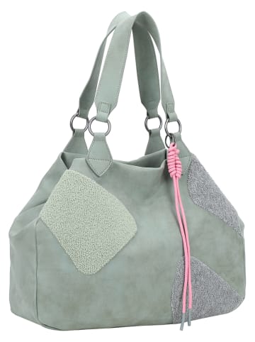 Fritzi aus Preußen Shopper "Izzy" in Grün - (B)42 x (H)29 x (T)15 cm