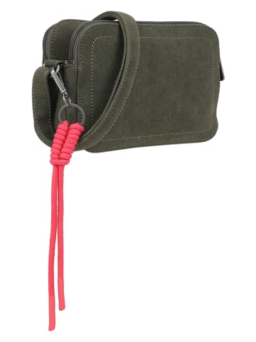 Fritzi aus Preußen Schultertasche "Jony" in Oliv - (B)22 x (H)14,5 x (T)7 cm