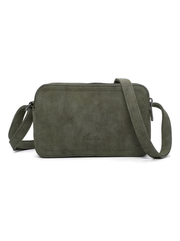 Fritzi aus Preußen Schultertasche "Jony" in Oliv - (B)22 x (H)14,5 x (T)7 cm