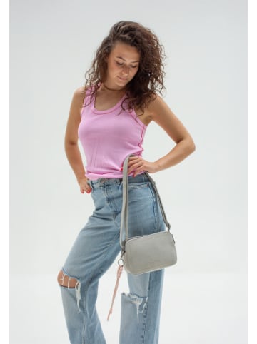 Fritzi aus Preußen Schultertasche "Jony" in Hellgrau - (B)22 x (H)14,5 x (T)7 cm