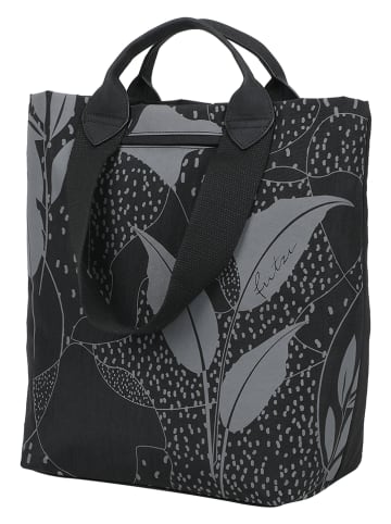 Fritzi aus Preußen Plecak "Limited Leaves" w kolorze szaro-czarnym - 30 x 38 x 17 cm