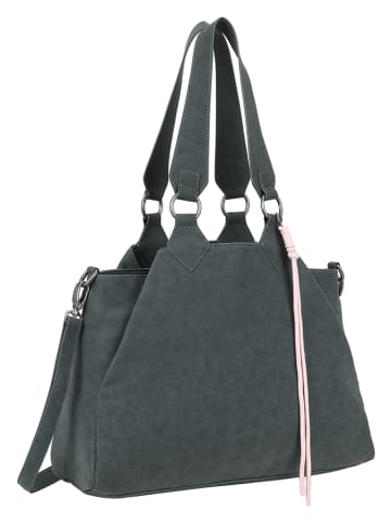 Fritzi aus Preußen Schultertasche "Maia Jack" in Dunkelgrau - (B)40,5 x (H)29 x (T)15 cm