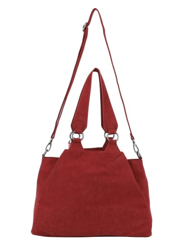 Fritzi aus Preußen Schultertasche "Maia Jack" in Dunkelrot - (B)40,5 x (H)29 x (T)15 cm
