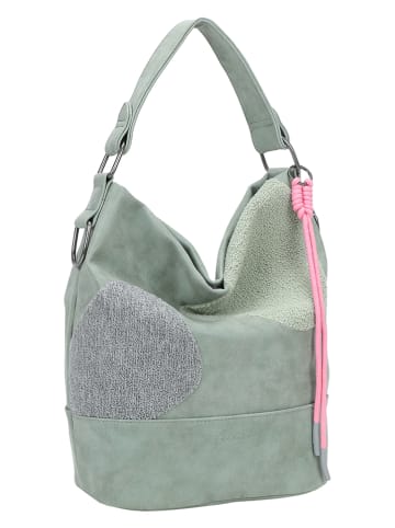Fritzi aus Preußen Schoudertas "Olga" groen/grijs - (B)27 x (H)37 x (D)17 cm