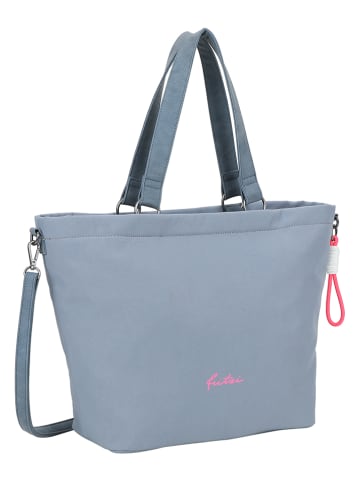 Fritzi aus Preußen Shopper "Lea" in Blaugrau - (B)33 x (H)32 x (T)16 cm
