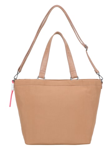 Fritzi aus Preußen Shopper bag "Lea" w kolorze jasnobrązowym - 33 x 32 x 16 cm