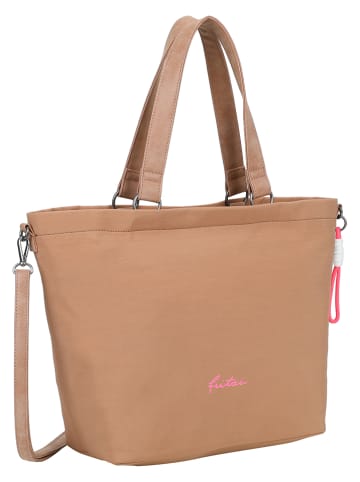 Fritzi aus Preußen Shopper "Lea" in Hellbraun - (B)33 x (H)32 x (T)16 cm