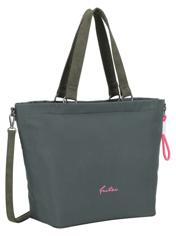 Fritzi aus Preußen Shopper "Lea" in Khaki - (B)33 x (H)32 x (T)16 cm