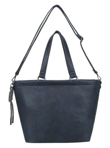 Fritzi aus Preußen Shopper "Lou" in Dunkelblau - (B)33 x (H)32 x (T)16,5 cm