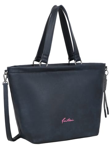 Fritzi aus Preußen Shopper "Lou" in Dunkelblau - (B)33 x (H)32 x (T)16,5 cm