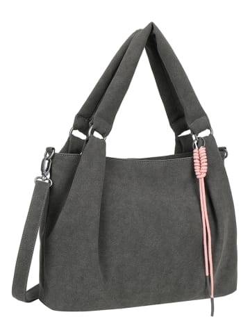 Fritzi aus Preußen Schultertasche "Jacky" in Anthrazit - (B)40 x (H)28,5 x (T)12 cm