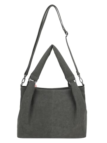 Fritzi aus Preußen Schultertasche "Jacky" in Anthrazit - (B)40 x (H)28,5 x (T)12 cm