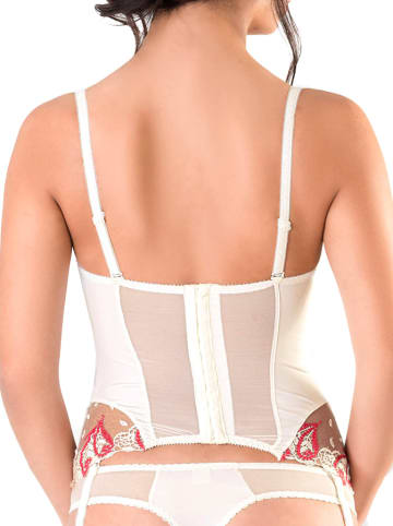 Valea Corsage "Nadia" in Creme/ Rot