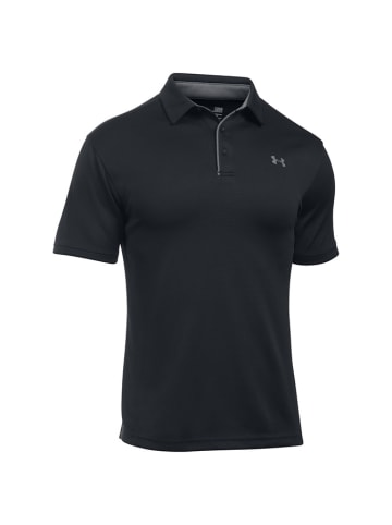 Under Armour Trainingspoloshirt in Schwarz